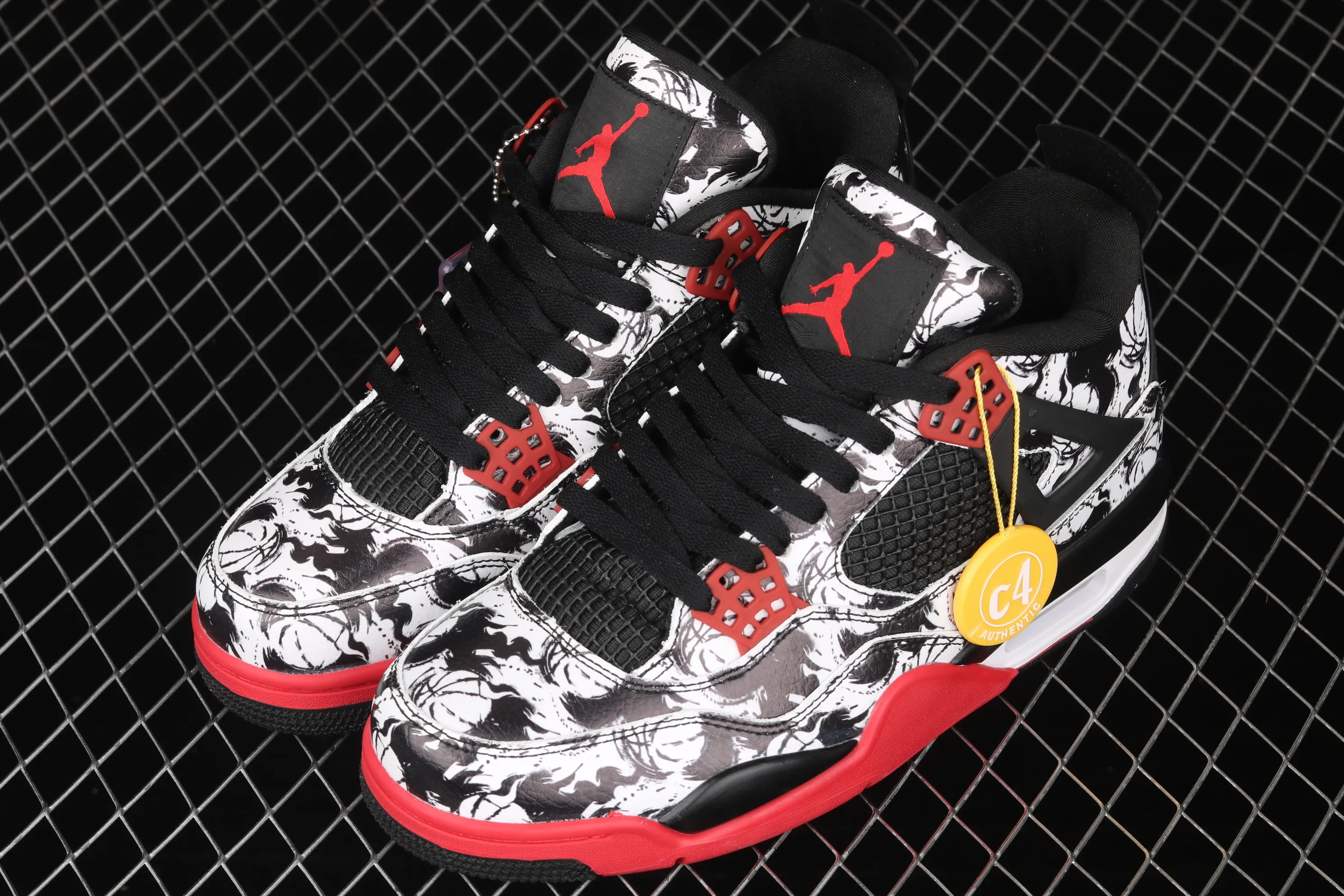 All categories Air Jordan Jordan series basketball shoes Air Jordan 4 G version Air Jordan 4 Tattoo AJ4 Joe 4 Tattoo Graffiti BQ0897-006